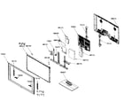 Samsung LNT4671F cabinet parts diagram