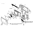 Sony DSC-T200 cabinet parts diagram