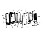 Polaroid FLM-3234B cabinet parts diagram