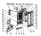 Franklin Chef HDBC36ID cabinet parts diagram