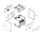 Thermador PRD304EHU/02 cabinet parts diagram
