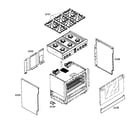 Thermador PRD366EHC/02 outside parts diagram