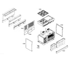 Thermador PRD484EEG01 outside parts diagram