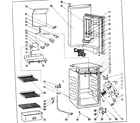 Danby DAR452BL cabinet parts diagram