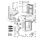 Danby DAR254W cabinet parts diagram