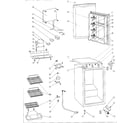 Danby DAR259BL cabinet parts diagram
