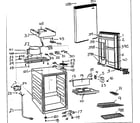 Danby DCR412W cabinet parts diagram