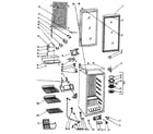 Kenmore 46199609700 cabinet parts diagram