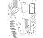 Kenmore 46199619700 cabinet parts diagram