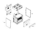 Thermador PRL304EH02 outside parts diagram