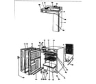 Danby D2000W cabinet parts diagram