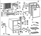 Danby DCR017W cabinet parts diagram