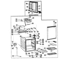 Danby DCR054W cabinet parts diagram