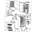 Danby DAR340BSL cabinet parts diagram