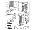Danby DAR340W cabinet parts diagram