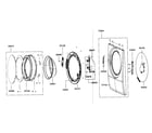 Samsung WF337AAW/XAA-00 door parts diagram