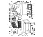 Danby D1052W cabinet parts diagram