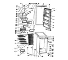 Danby D9505W cabinet parts diagram