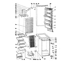 Danby DAR1102BL cabinet parts diagram