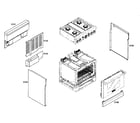 Thermador PRL304EG04 outside parts diagram