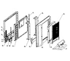Polaroid FLM-3732M cabinet parts diagram