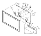 Sony KDL-52XBR4 rear cabinet parts/stand diagram