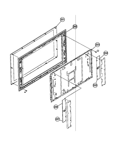 Bezel/lcd panel