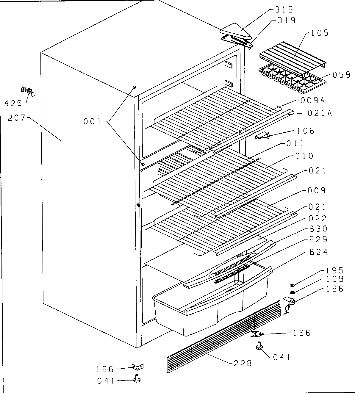 Shelf assy