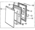 Danby DCR32W door parts diagram
