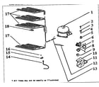 Danby DUF1656WEY evaporator parts diagram