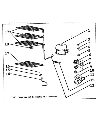 Evaporator parts