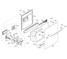 Bosch SHX55M06UC/46 door assy diagram