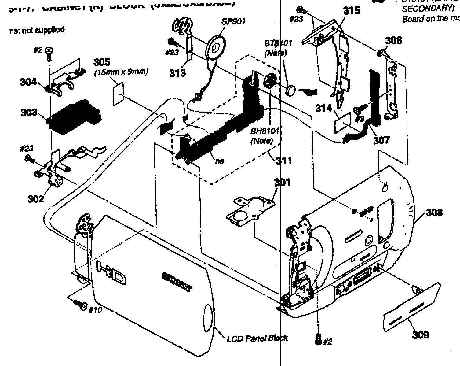 Cabinet parts rt