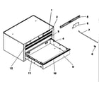 Craftsman 706954980 tool box diagram