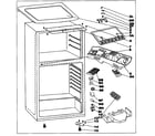 Danby DFF8801W cabinet parts diagram