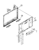 Bezel/lcd panel/speakers