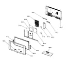 Samsung LNT4071F cabinet parts diagram