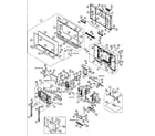 Sharp LC-46D64U cabinet parts diagram