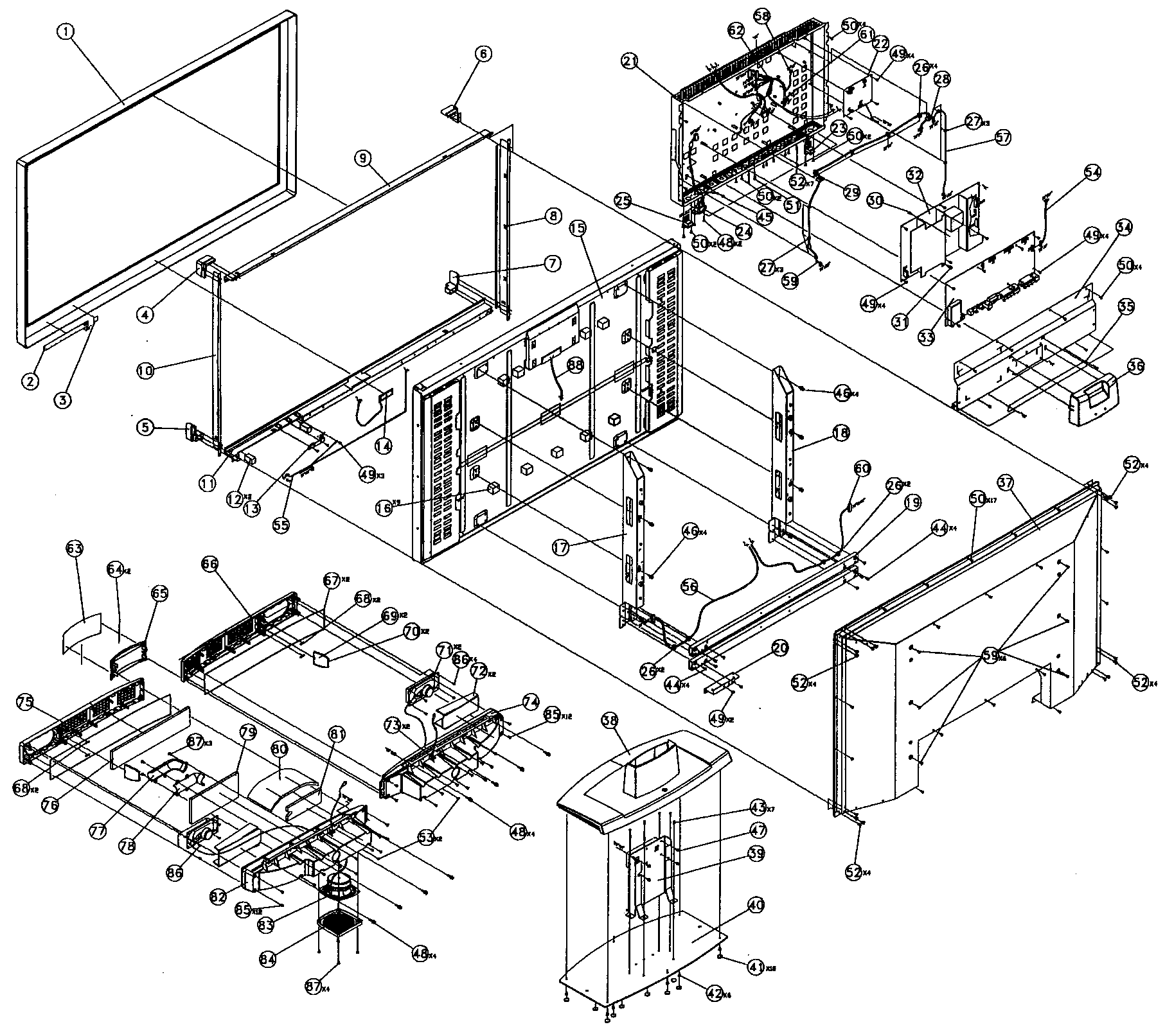 Cabinet parts