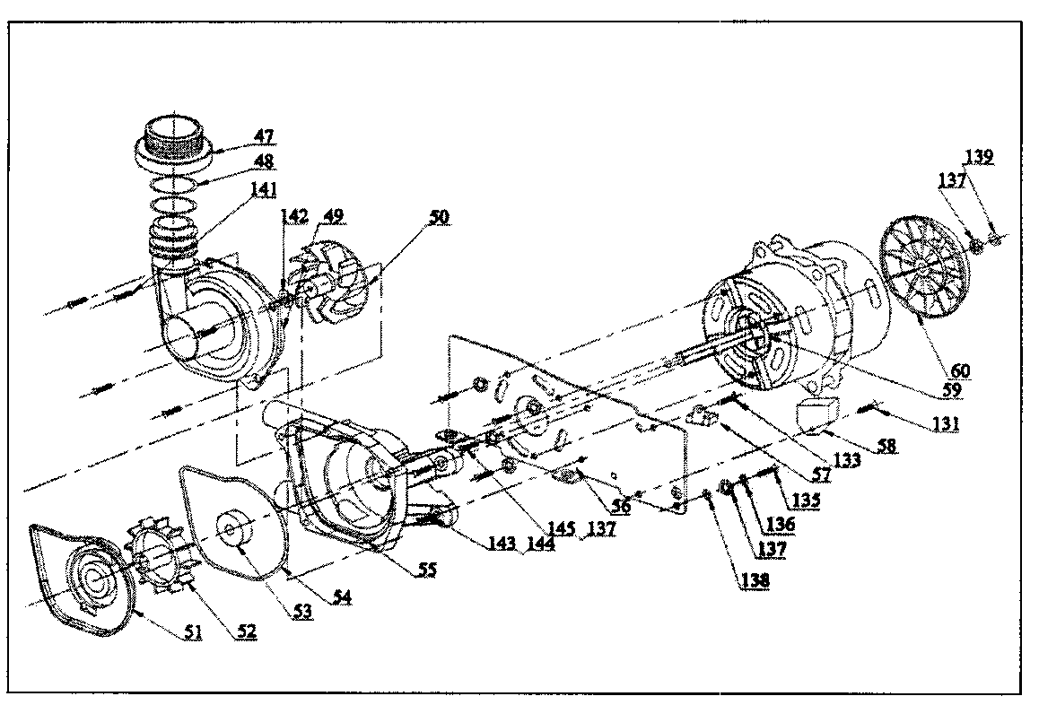Pump/motor assy