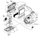 Sony HDR-SR5 cabinet parts 1 diagram