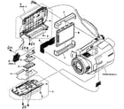 Sony HDR-SR7 cabinet parts 1 diagram