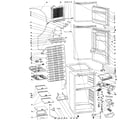 Danby DFF9102BL cabinet parts diagram