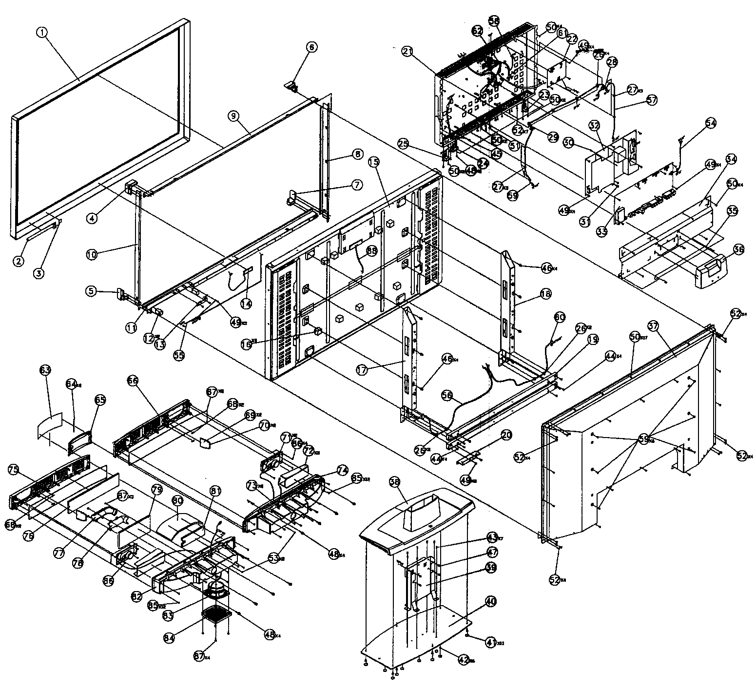 Cabinet parts