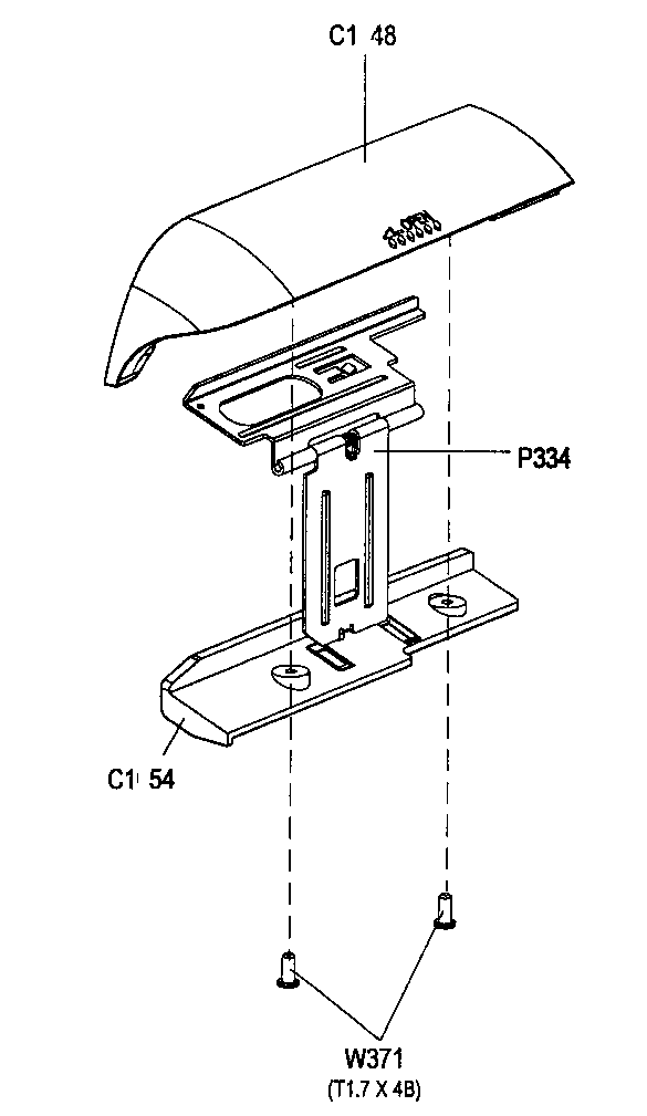 Battery door assy