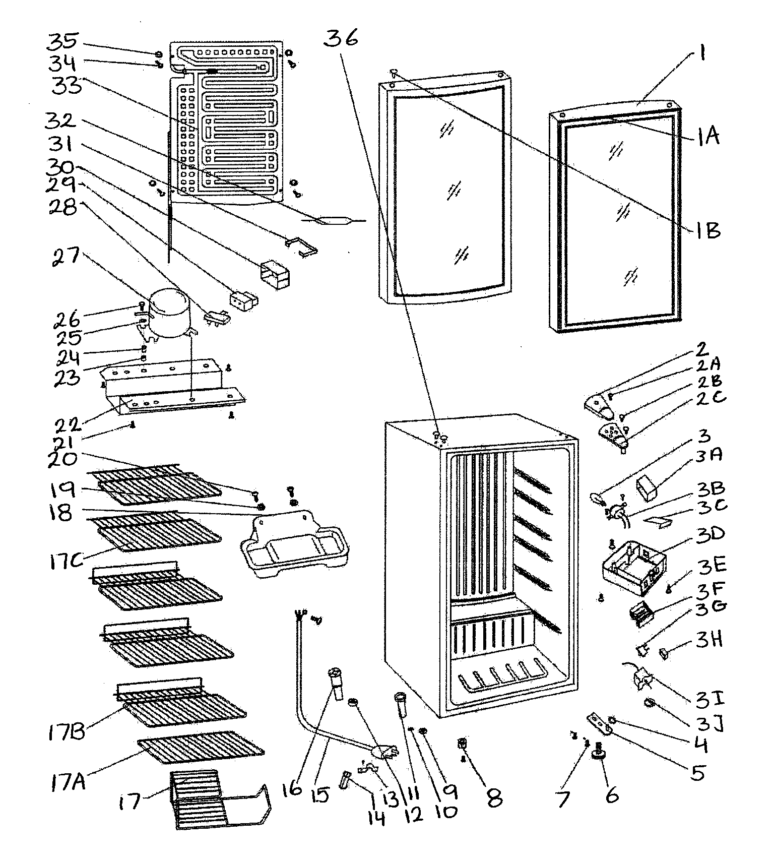 Cabinet parts