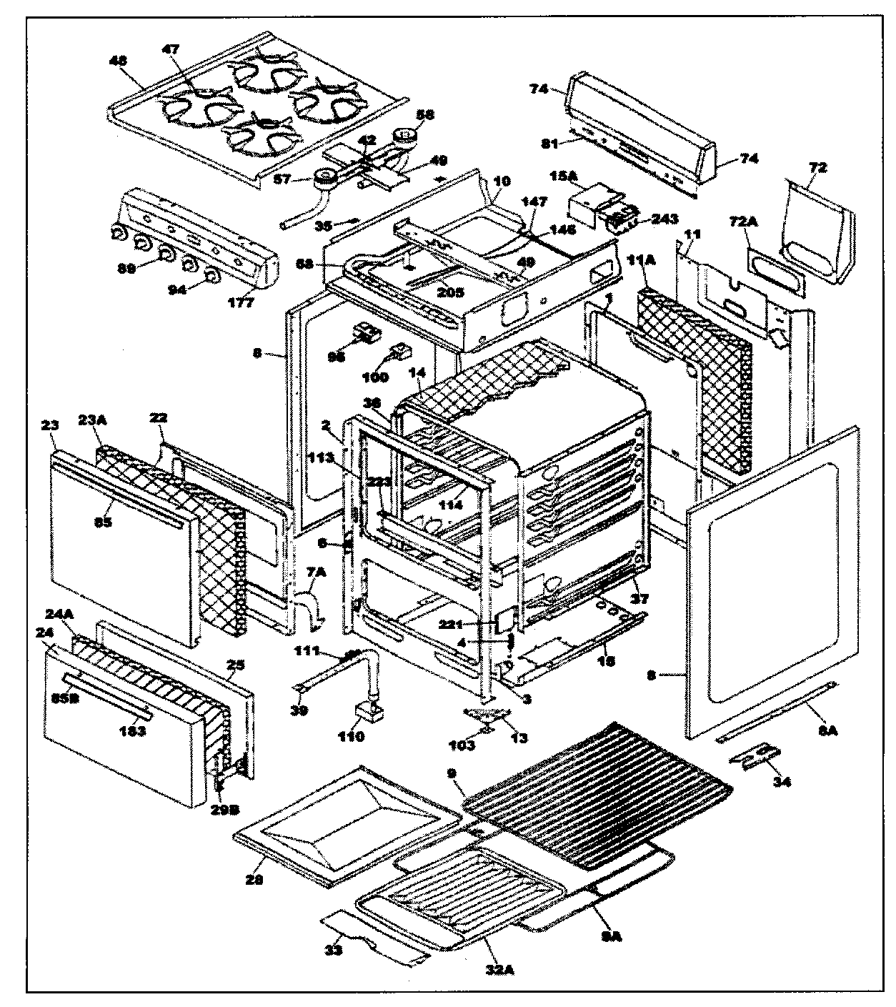 Cabinet parts