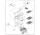 Danby DFF8802W cabinet parts diagram