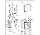 Danby DWC172BL cabinet parts diagram
