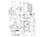 Danby DKC586BL cabinet parts diagram